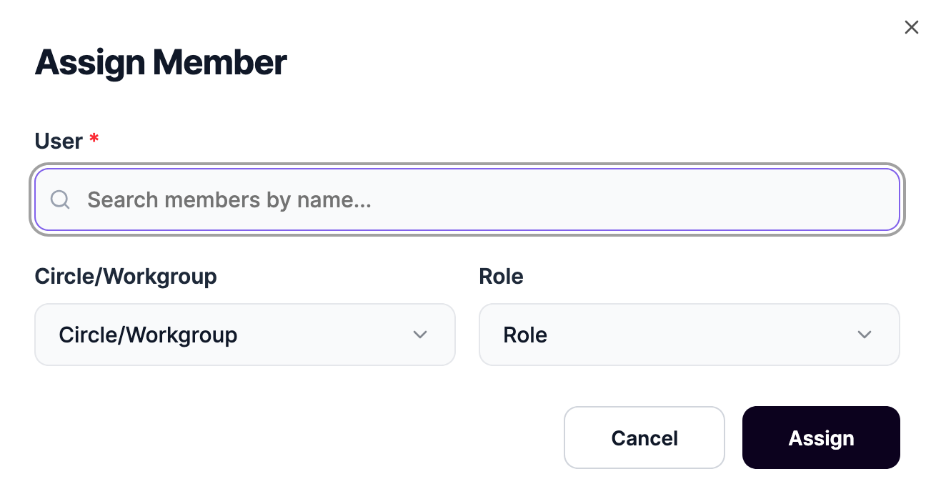 assign member