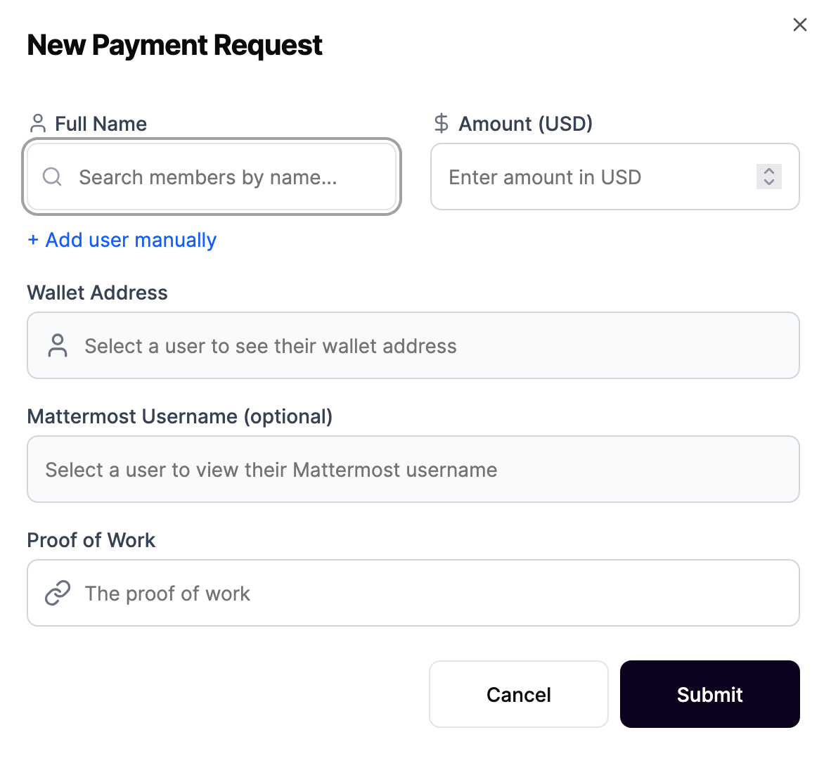 new payment