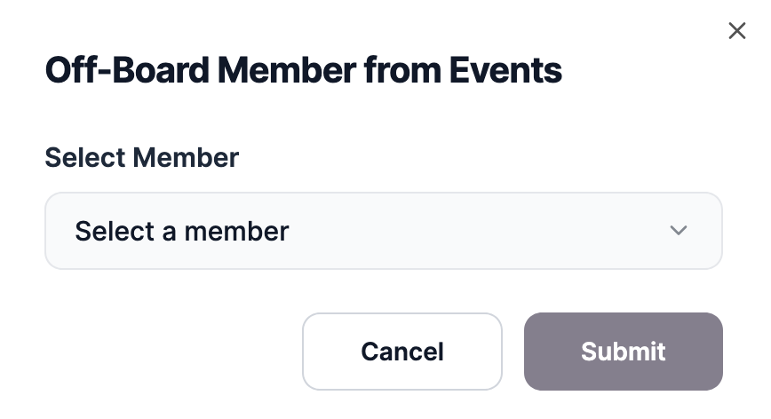 off-board member