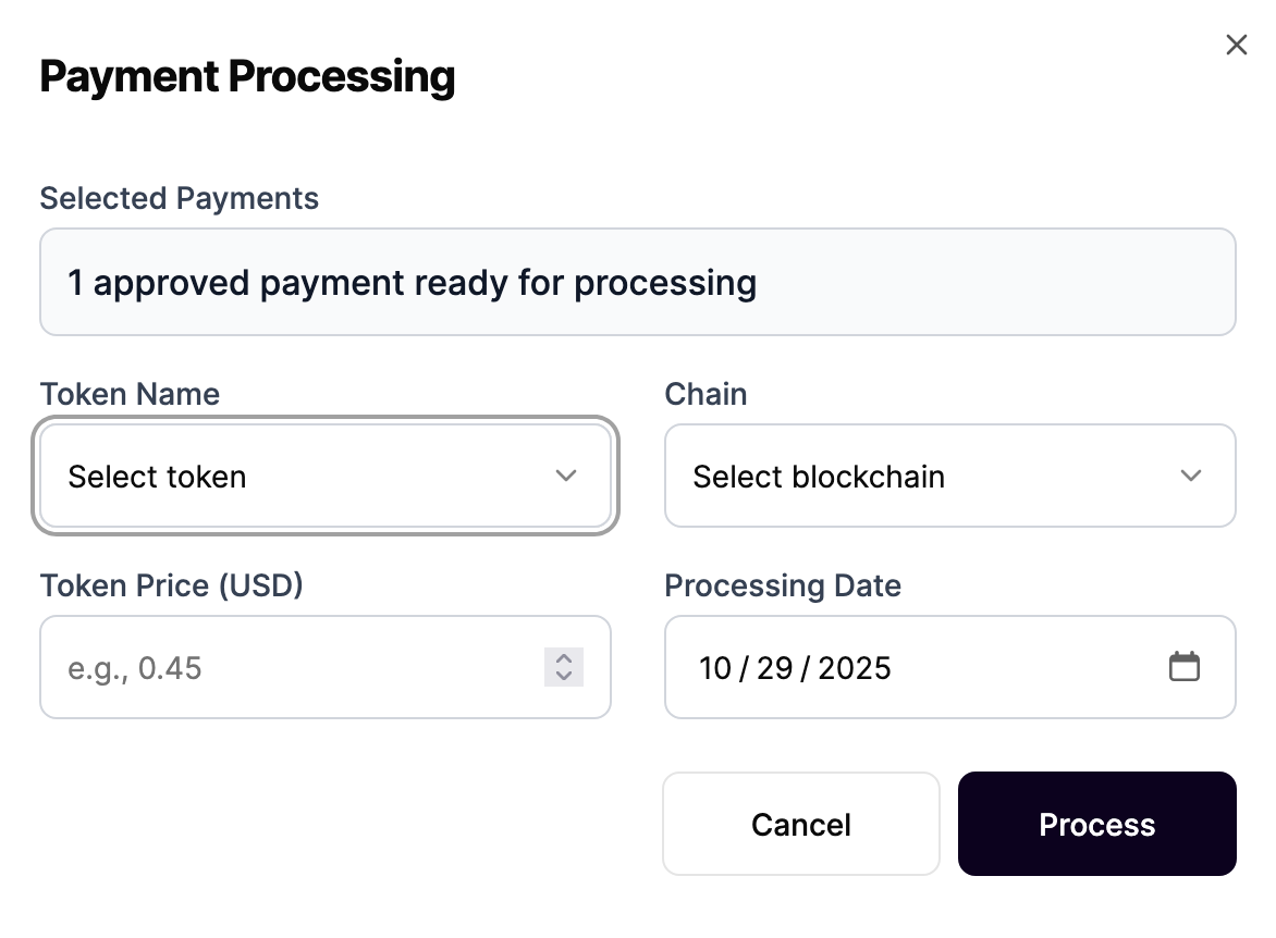 payment pricessing