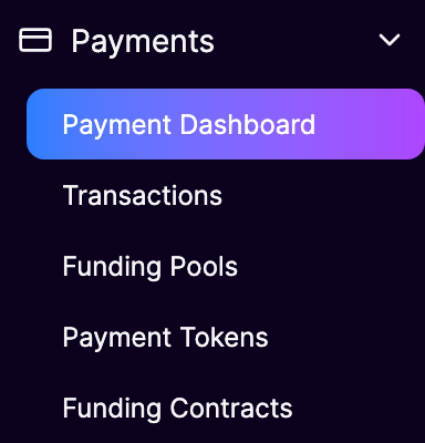 Payments view